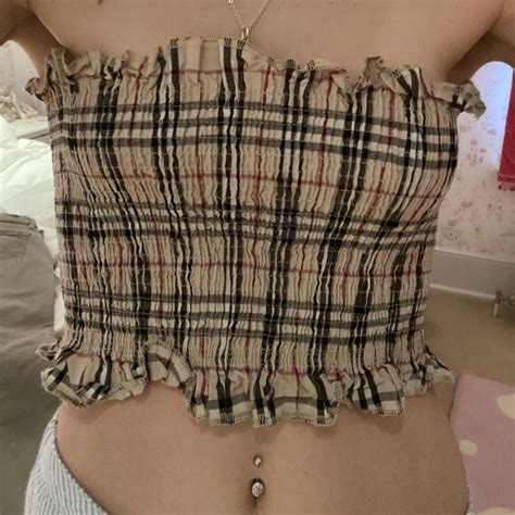 burberry boob tube|Burberry Inspired Boob Tube Burberry Inspired Crop Top .